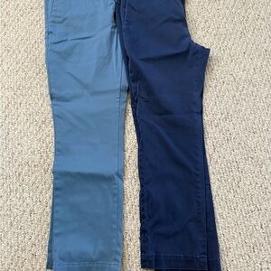 Banana Republic Light Blue and Navy Aiden Chinos